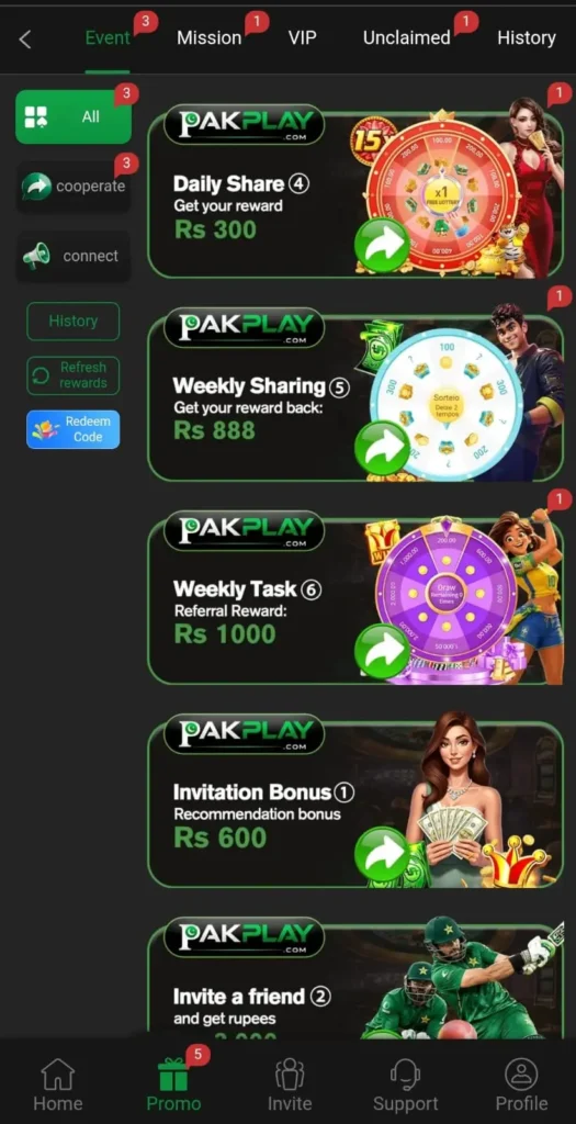 PAKPLAY Game Bonus