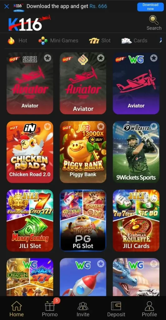 K116 Game APK Download