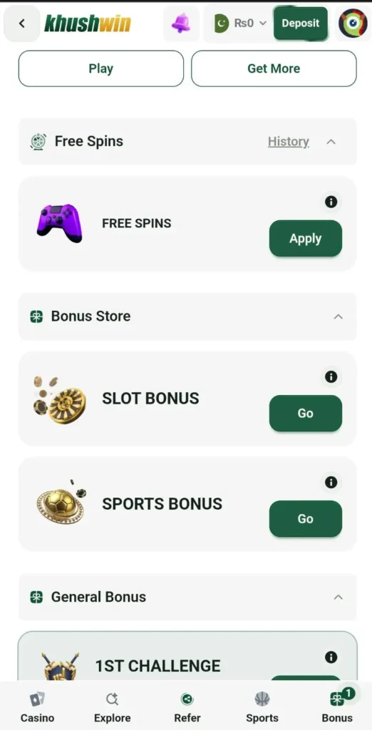 Khushwin Game App