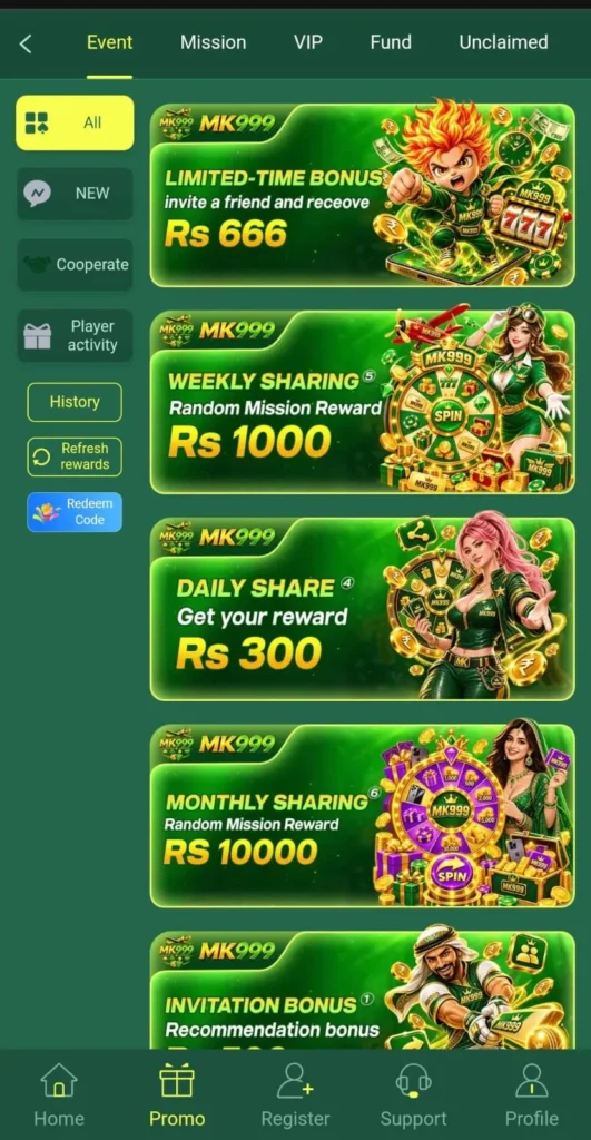 MK999 Game Bonuses