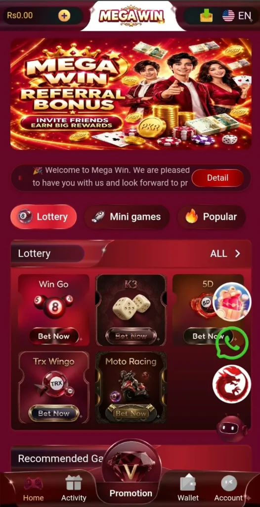Megawin Game APK
