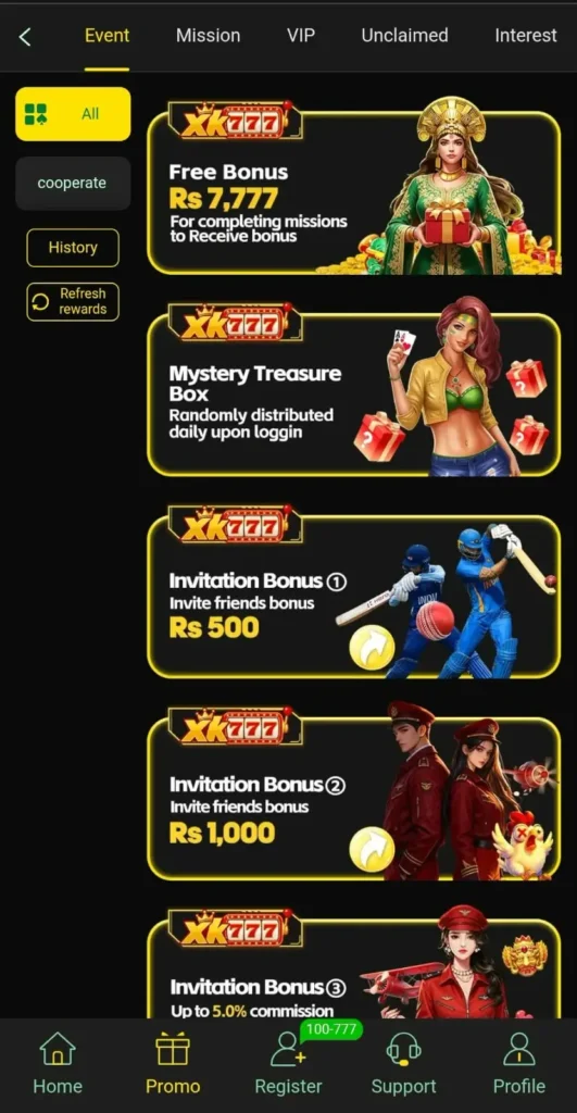 XK777 Game Bonus