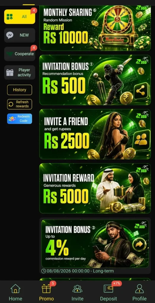Z555 Game Bonuses